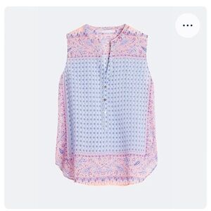Fun 2 Fun stitch fix find! sleeveless paisley and pink button down size M